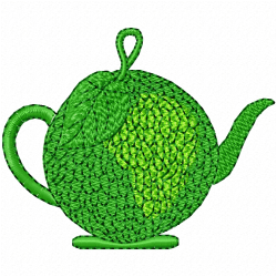 Teapots Embroidery Design 12 Teapots Embroidery Design 12